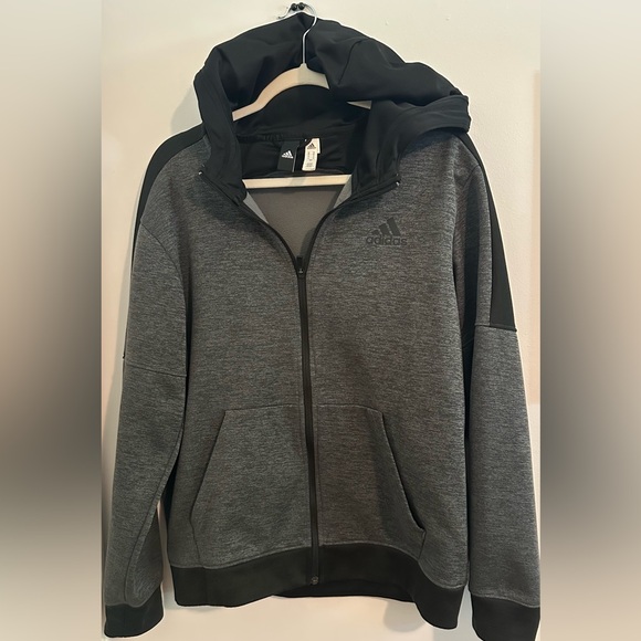 Adidas Gray & Black Full-Zip Jacket - Picture 3 of 9